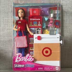 Barbie Skipper First Jobs Retail Playset - Red, White, Tan, Blue, Pink